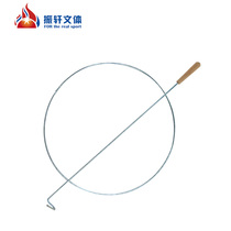 Rolling iron ring color iron ring thick iron ring 38cm 50cm wooden handle iron ring childrens toys