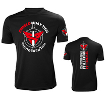 Venom Muay Thai tight-fitting short-sleeved boxing MMAT shirt martial arts wind UFC fighting Sanda summer high-bomb quick-drying clothes customization