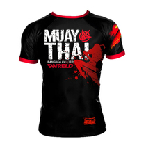 Muay Thai tight-fitting short-sleeved boxing venom MMAT shirt martial arts wind UFC fighting Sanda summer high-bomb quick-drying clothes customization