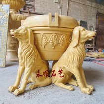 Yongshun sandstone sculpture glass fiber reinforced plastic fountain waterscape sandstone round sculpture sculpture garden courtyard park decoration materials