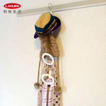 Japan imported Shinko color round stackable hat silk scarf accessories storage hanger