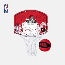 NBA-Wilson Portland Trail Blazers TEAM Emblem Wall-mounted MINI Rebounding TEAM MINI HOOPS