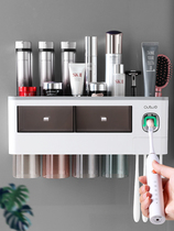 Italy Dear Leyan toothbrush rack brushing mouthwash Cup hanging wall-free wall-mounted dental set
