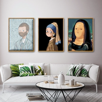 diy digital oil painting hand-painted famous painting Mona Lisa wearing pearl earrings girl filling color oil
