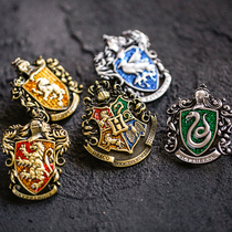 Harry Potter and the Philosophers Stone Hogwarts Gryffindor Slytherin Brooch Badge Set Wooden Box Birthday Gift