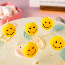 Birthday candle creative smiley face candle ins smile candle children birthday cake decoration