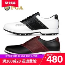  United States PGA golf shoes mens leather shoes Crocodile pattern cowhide waterproof microfiber non-slip spikes