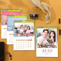 2022 photo calendar family calendar custom personality creative calendar baby art couple HD printing
