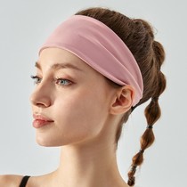 Sports hair with women running fitness yoga stop perspiration hijab high-bounder wide head with bunch hair head hoop female anti-slip