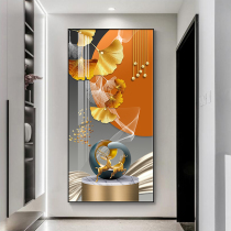 Entrance door door decoration painting is on door corridor wall wall wall wall modern fantasy crystal vertical shape