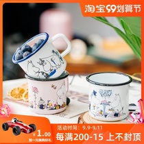 Finland muurla Moomin ammei enamel cup imported mug enamel cup children coffee cup