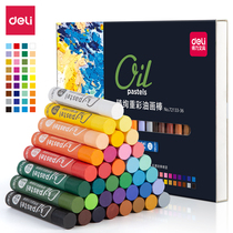 Dolei heavy color oil painting stick 24 color professional grade soft oil color crayon set art student painting pigment stick safe washable macaron color beginners for beginners