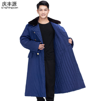 Northeast military cotton coat men thickened winter clothing security coat fire protection clothing outdoor blue cotton clothing