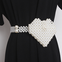  2020 new Korean mini retro pearl woven coin purse fanny pack handmade beaded decoration with dress