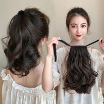 Fake ponytail wig female micro-curly short braid invisible short curly hair strap short hair wig tail short simulation hair