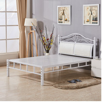 European Style Soft-backed Wrought Iron Metal Double Bed Shelf Apartment 1 5m Princess 1 8 Adults 1 2 Single staff bed