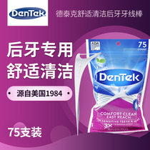  US imported Dentek dental floss stick Family pack High tensile bag pick care flat line rear dental floss