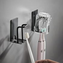 Toilet Toothpaste Toothbrush Shelve Shelve Free hanging wall Tooth Cup Gargling Cup Brushed Wall-mounted Minimalist Suction Wall