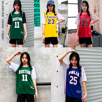 James jersey fake 2 mens and womens short-sleeved No 23 Lakers Curry Kobe t-shirt Owen No 11 vest basketball suit