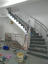 Stainless steel stair handrail Iron handrail guardrail Steel structure compartment Color steel tile canopy Garage shed Rain shelter Hefei