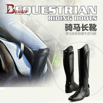 Horse riding riding boots equestrian boots cowhide obstacle boots dance steps boots Knight equipment equestrian equipment eight-foot dragon