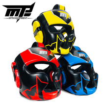 MTB adult childrens head protection Muay Thai helmet protective gear Sanda boxing Taekwondo fighting thickened training headgear