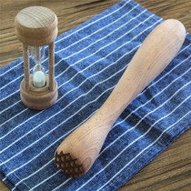 Imported beech bar cocktail bartender Large ice hammer mashing stick Crushed ice mashing popsicle crushed stick mashing stick Mud stick