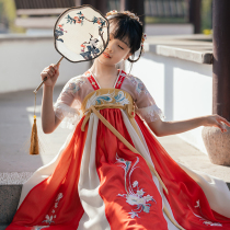 Flag Platinum girls Hanfu summer dress Children super fairy skirt Chinese style Tang dress Ancient dress Little girl childrens dress