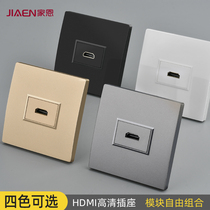 Type 86 concealed hdmi socket 2 0 HD Cable 4K multimedia equipment TV video HDMI socket panel