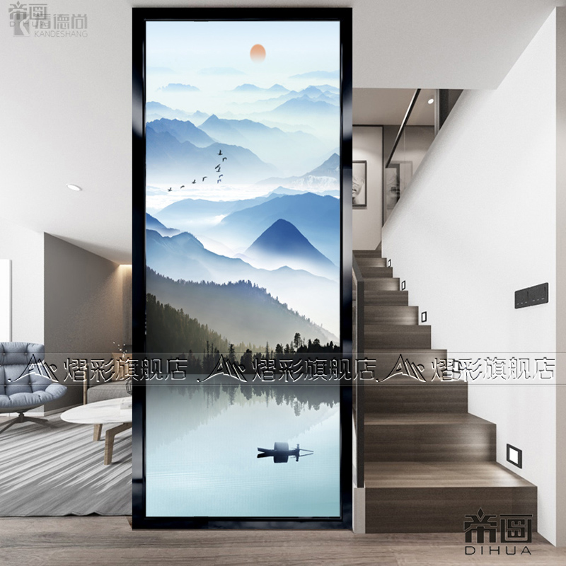 [$216.38] Simple art glass living room bathroom screen partition