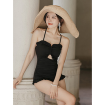Lorica Swimwear Female Korea ins Wind 2021 Summer New Conservative Cute Japanese Backless Hot Spring Swimwear