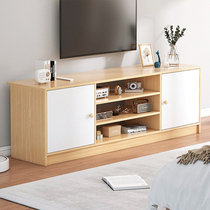 TV cabinet minimalist modern light lavish small family room Bedroom Terrace with high cabinet Composition Tea Table TV Enclosure