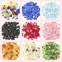 Color mixed button diy handmade material package kindergarten creative paste button Mothers Day gift