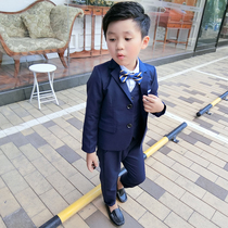 Childrens autumn suit boys small suit baby three-piece set little flower girl dress boy boy British coat spring and autumn