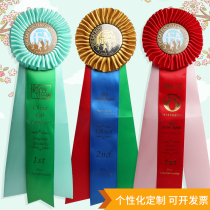 Gold Art Custom Pet Dog Cat Racing CFACKU Award Flower Custom Pet Store Decoration Marseille Award Flower Custom