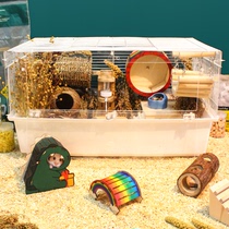 Rat star hamster cage 60 basic cage super large villa acrylic Golden Bear Hut supplies 47 flower branch rat nest