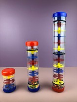Orff Rain Sound Instrument Rain Sound Instrument Rain Hourglass Clay Rainbow Rod Simulation Toys Parent-child Teaching Aggers