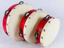 Factory direct sales Orff percussion instrument professional tambourine 10 inch 8 inch 7 inch 6 inch 4 inch sheepskin tambourine tambourine tambourine