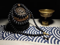 Tibetan Tibetan natural fine first-line medicine teacher beads 108 ancient beads old rosary beads