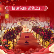 New wedding Chinese road guide lamp wedding road lead wedding props lantern Chinese wedding palace lamp road guide