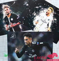 Neymar Neymar poster wallpaper hanging wall stickers bedroom super football star souvenir perimeter