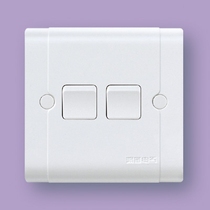 Promotional Hongyan switch socket Kangju A86 type two-open single-control dual unipolar two-way small switch panel