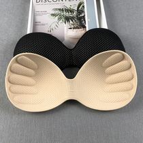 Ultra-thin latex chest pad insert piece gathered one-piece beauty back underwear Yoga suit sports bra sponge thin swimsuit