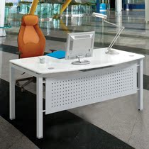 Shenteng white desk home computer desk fashion simple large desktop computer desk bar writing desk