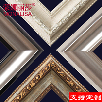 European retro oil painting frame custom digital oil painting framed hanging wall creative custom any size large frame