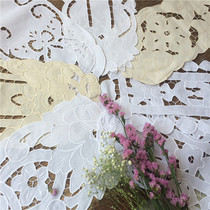 Dealing with foreign trade export cotton table flag embroidery cushion cloth hollow bar paved cloth pad pastoral variety