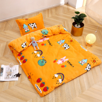 Coral Velvet Childrens quilt cover Kindergarten Single Flannel Cartoon Baby Winter quilt cover Baby 1 2x1 5