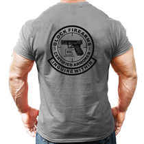 Military fans outdoor pure cotton t-shirt men Glock Glock tactical short-sleeved summer ipsc shooter half sleeve special forces training