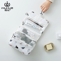 Cosmetic bag New super fire woman portable large capacity travel hook Wash bag Cosmetic storage bag Wet and dry separation