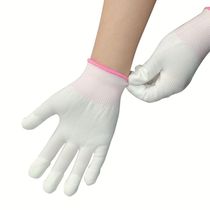 Thin PU coated finger coated palm labor protection gloves dip glue Wear-resistant non-slip breathable anti-static dustproof nylon yarn with glue